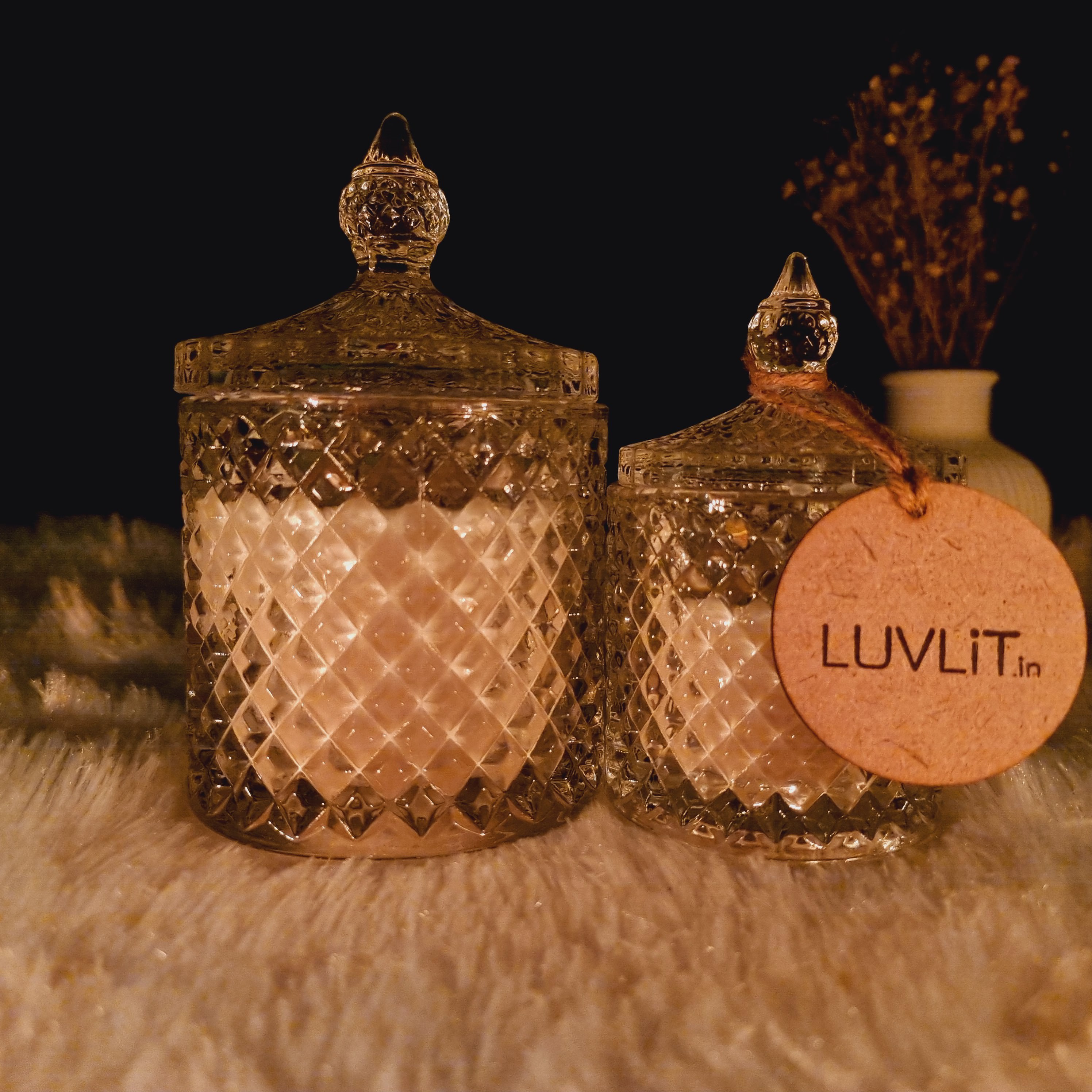 LUVLiT 100%Soy wax Scented candles - Chloe jar(small)