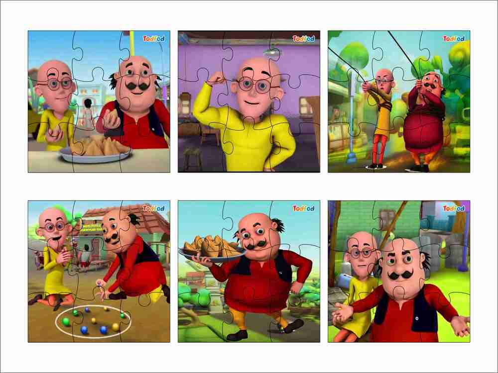 Todfod Wooden Jigsaw Puzzle - Motu Patlu