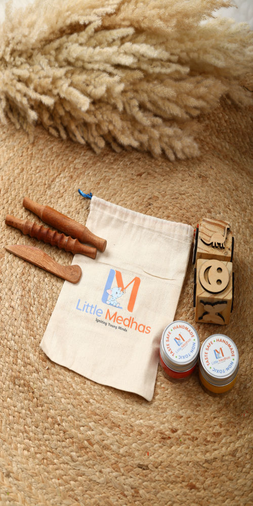 Play Dough tool kit - Neem Wood